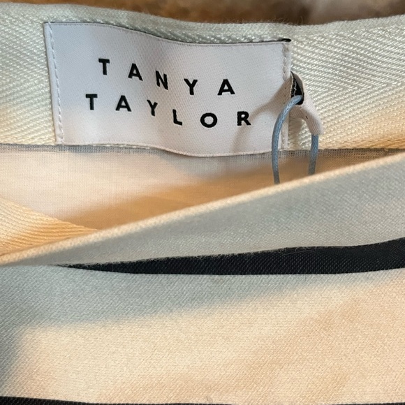 Tanya Taylor Black and White Asymmetrical Midi Skirt - Picture 4 of 7
